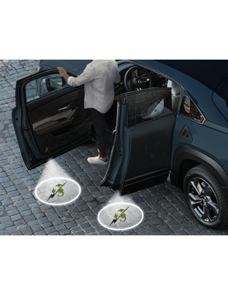 Luci sottoporta Abarth Scorpione elettrico kit Carbonio