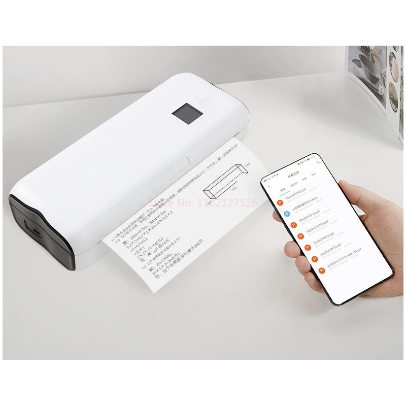 Stampante wireless Bluetooth A4