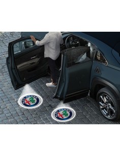 Luci sottoporta Alfa Romeo logo Nuovo kit Carbonio 2