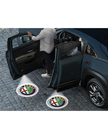 Luci sottoporta Alfa Romeo logo vecchio