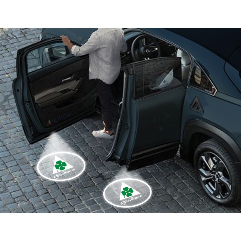 Luci sottoporta Alfa Romeo Quadrifoglio Verde kit Carbonio