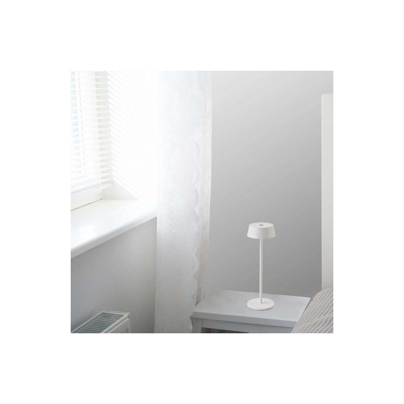 Lampada LED da tavolo bianco nero touch wireless