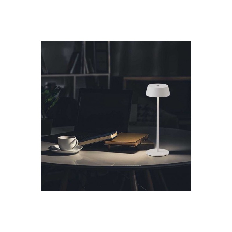 Lampada LED da tavolo bianco nero touch wireless