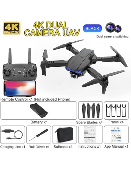 Drone portatile 4k doppia fotocamera