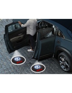 Luci sottoporta Volkswagen GTI simbolo con scritta kit... 2