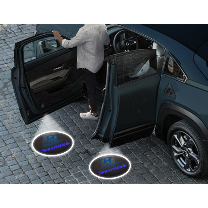 Luci sottoporta Hyundai SantaFe kit Carbonio