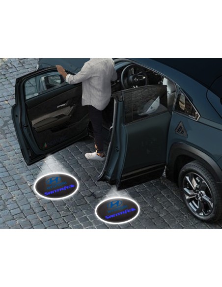 Luci sottoporta Hyundai SantaFe kit Carbonio