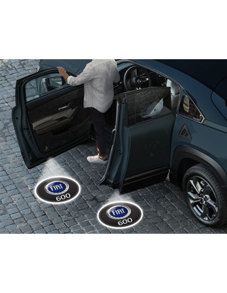 Luci sottoporta Fiat 600 kit Carbonio