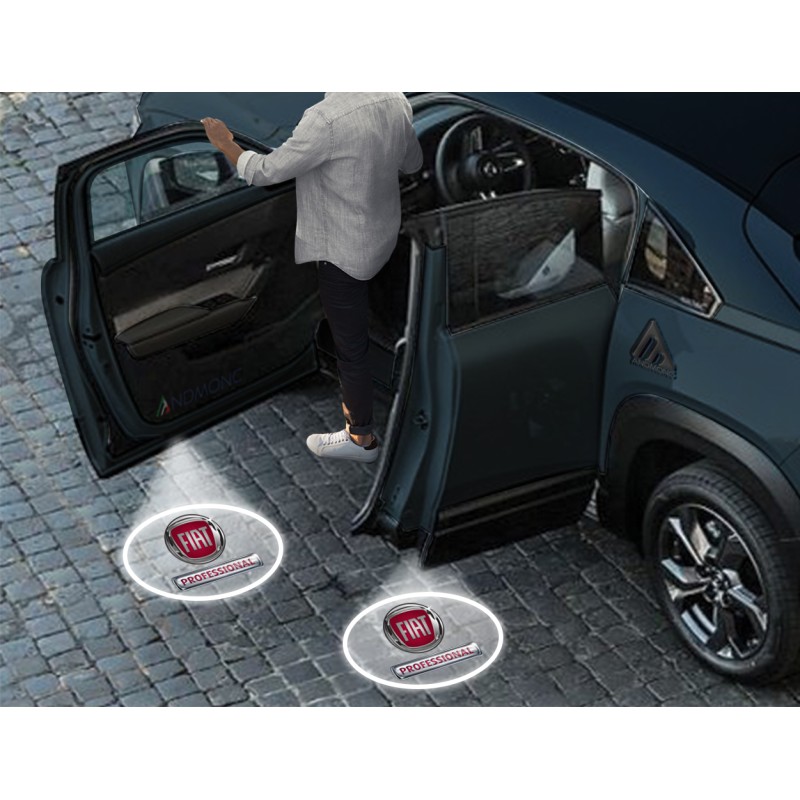 Luci sottoporta Fiat Professional kit Carbonio