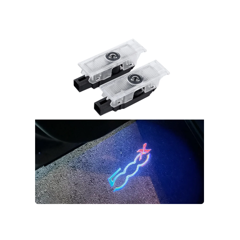 Luci sottoporta 500X tricolore Italia con filo