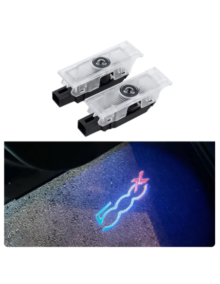 Luci sottoporta 500X tricolore Italia con filo