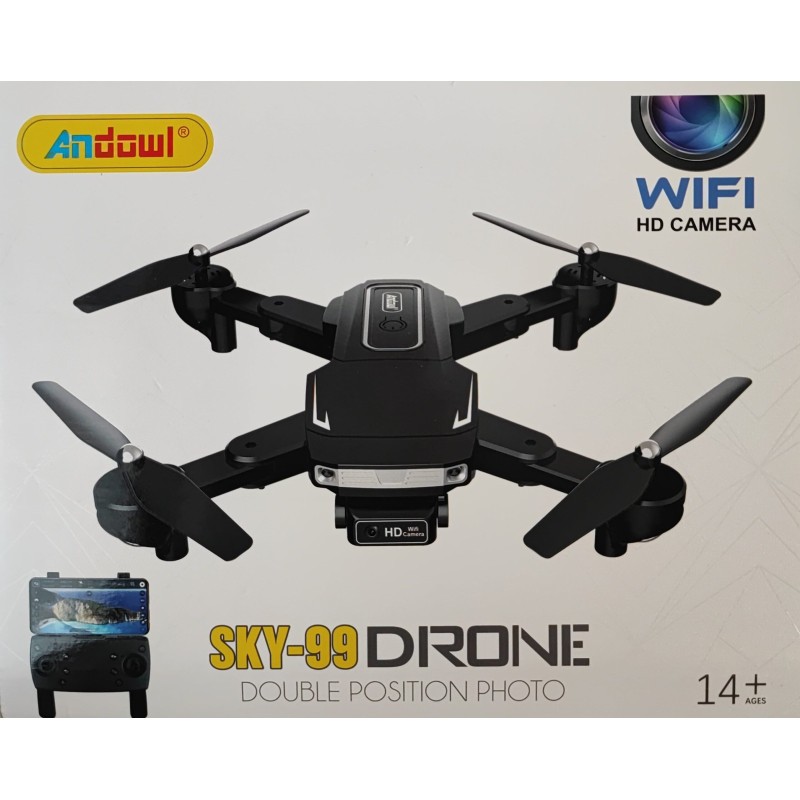 Drone pieghevole con fotocamera HD