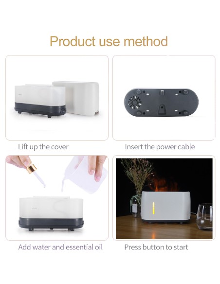 Diffusore di Aromi LED effetto fiamma