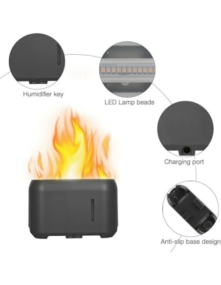 Diffusore di Aromi LED effetto fiamma
