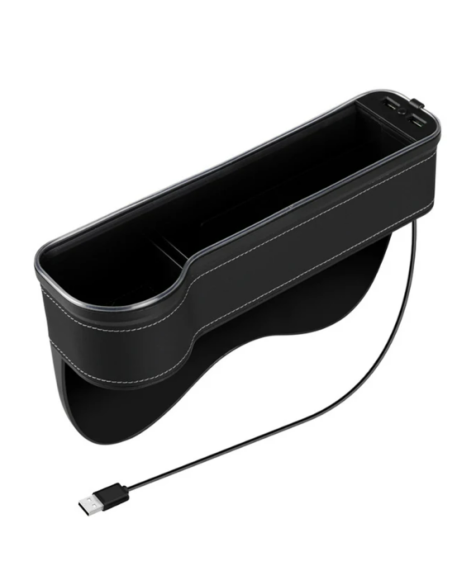 Scatola Portaoggetti sedile Auto rgb, doppio USB