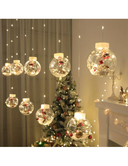 Luci Natalizie A LED Per Tende 3M