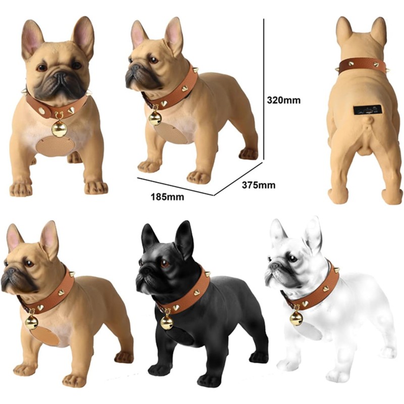 Cassa bluetooth cane wireless bianco nero