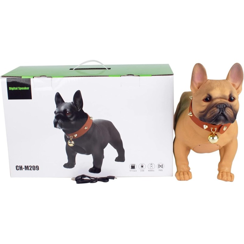 Cassa bluetooth cane wireless bianco nero