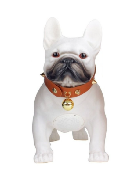 Cassa bluetooth cane wireless bianco nero