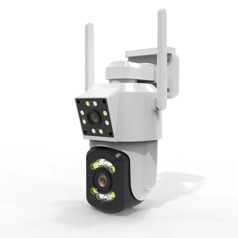 Telecamera di sicurezza WiFi 4 megapixel doppio...