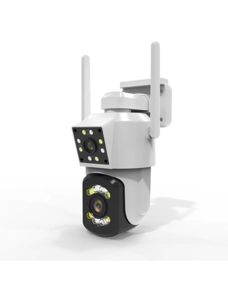 Telecamera di sicurezza WiFi 4 megapixel doppio obiettivo