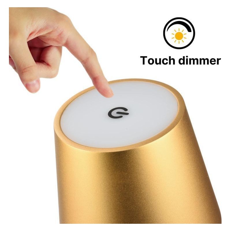 Lampada da tavolo LED touch Oro