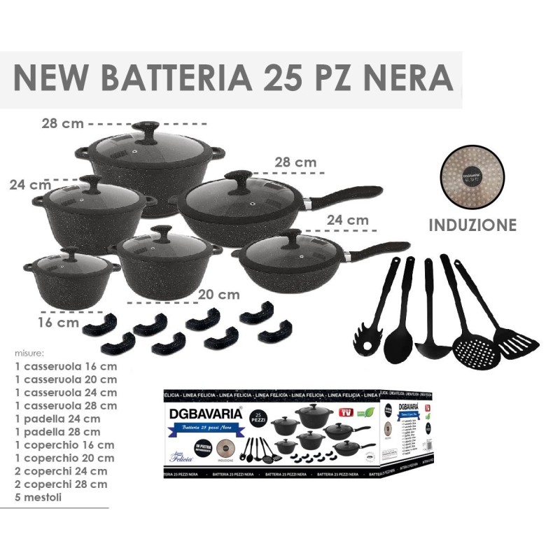Set Batteria bavaria di Pentole DG Pietra...