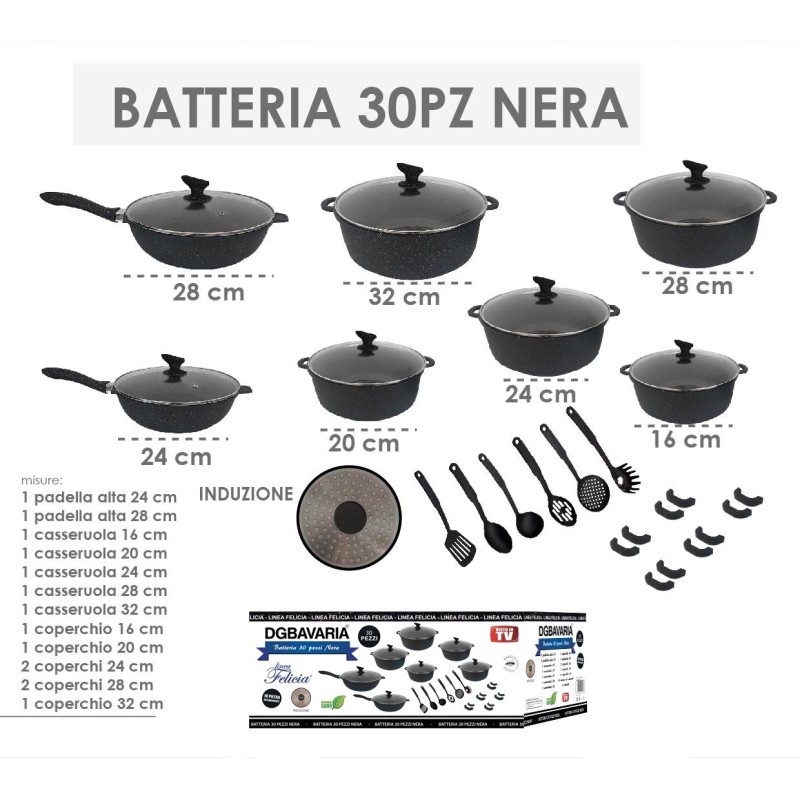 Set batteria pentole 30 pz DGBAVARIA
