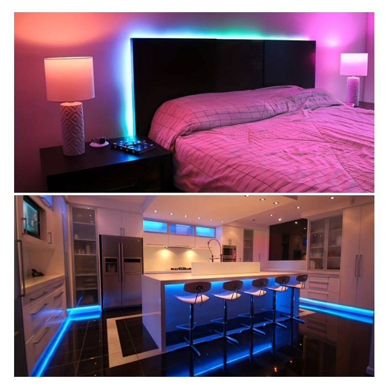 Striscia LED smart rgb multicolore casa,...