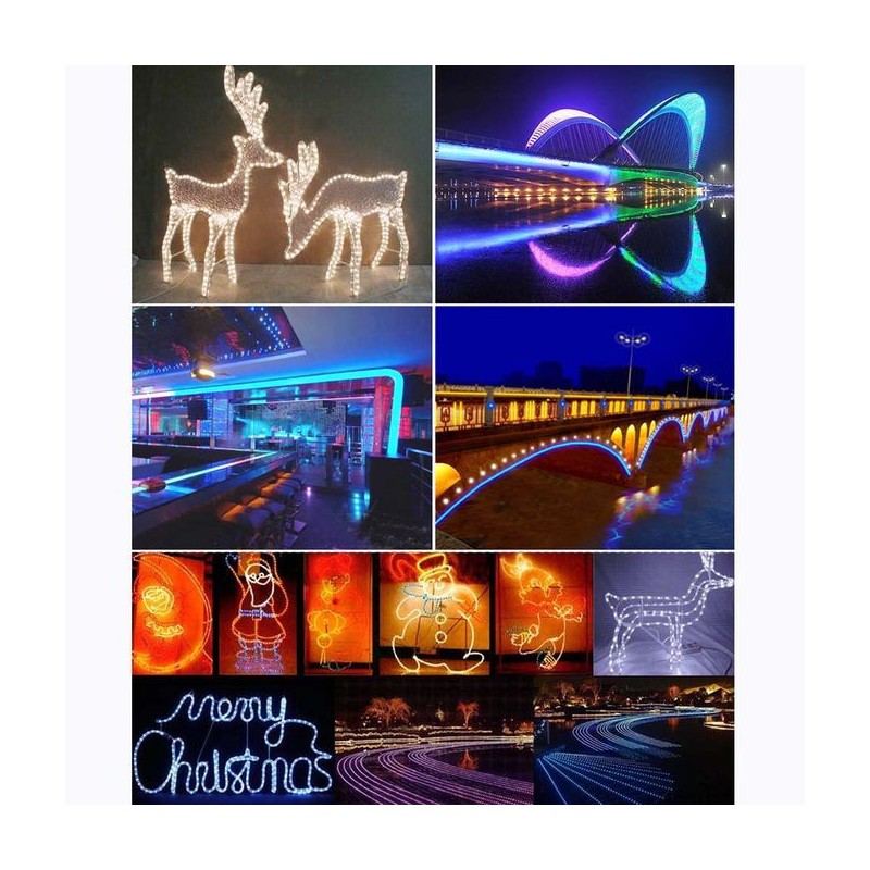 filo luminoso flessibile multicolore