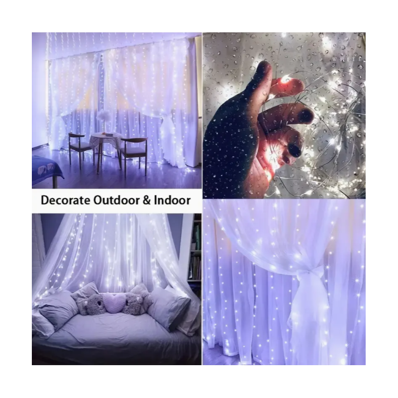 luci stringa di luci a LED sottili per tende,...