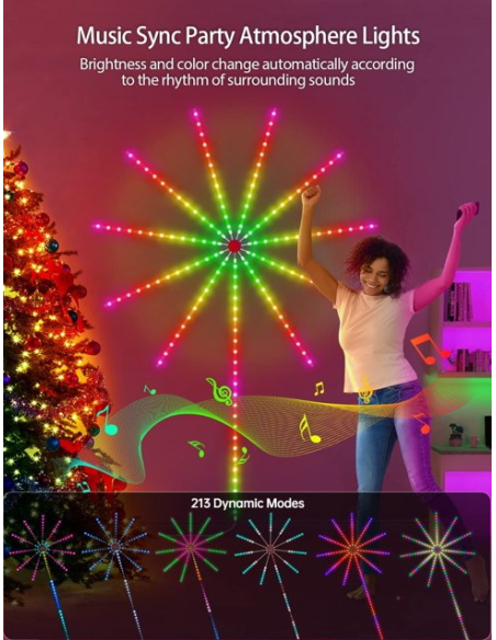 Strisce luminose led rgb app controllo effetti