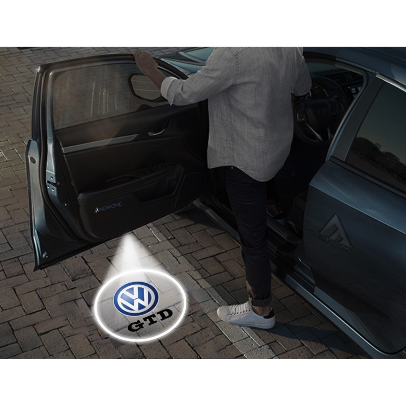 Luci sottoporta Volkswagen GTD simbolo e scritta