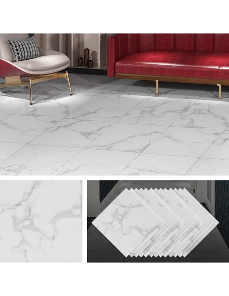 24pz Piastrelle Adesive Pavimento 45x45cm Impermeabile