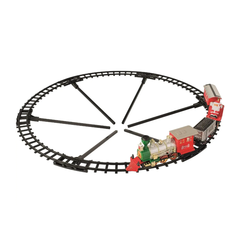 Natale Pista Treno in Plastica Per Albero con...