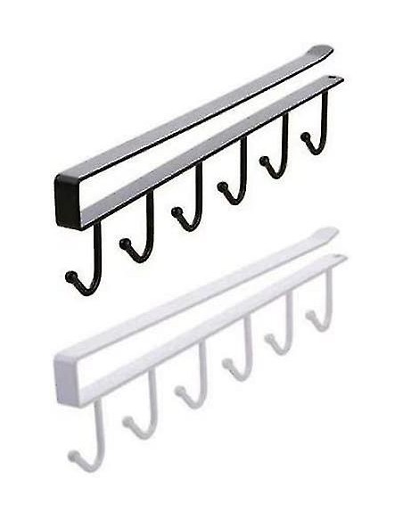 Portaganci multifunzione con ganci da appendere sotto ripiani e tazze di asciugatura