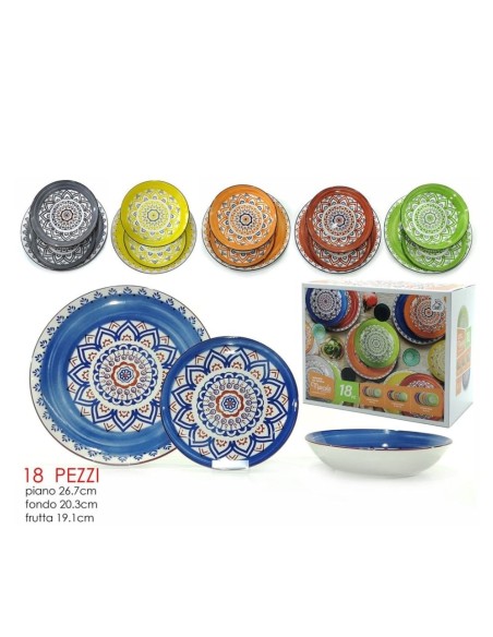 Servizio Piatti Porcellana 18pz Marcelo