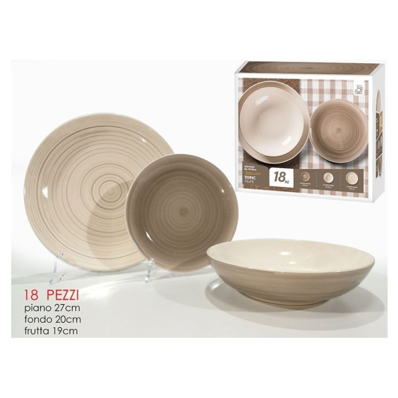 Servizio Piatti 18pz beige