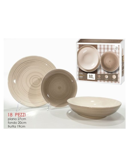 Servizio Piatti 18pz beige