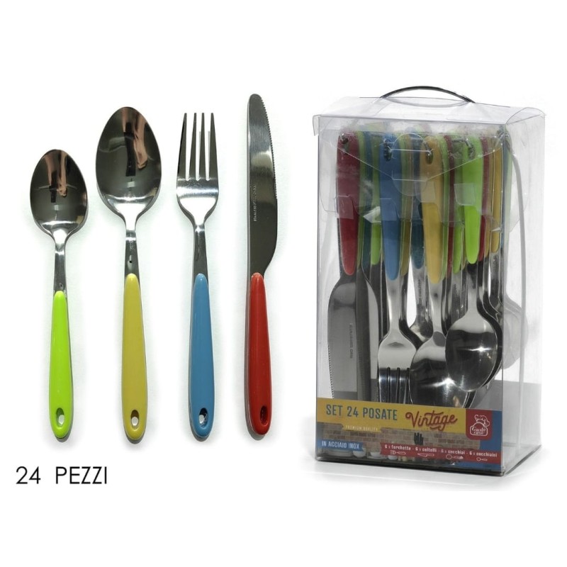 Set Posate Vintage mix 24pz