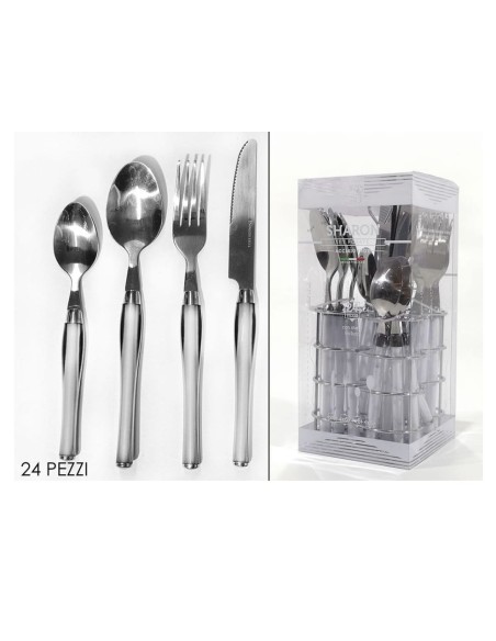 Set Posate Sharon Acciaio bianco 24pz
