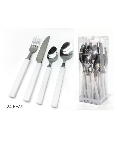 Set Posate Jolie bianco 24pz