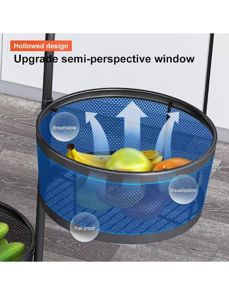 Cestino contenitore 3 piani rotazione 360°