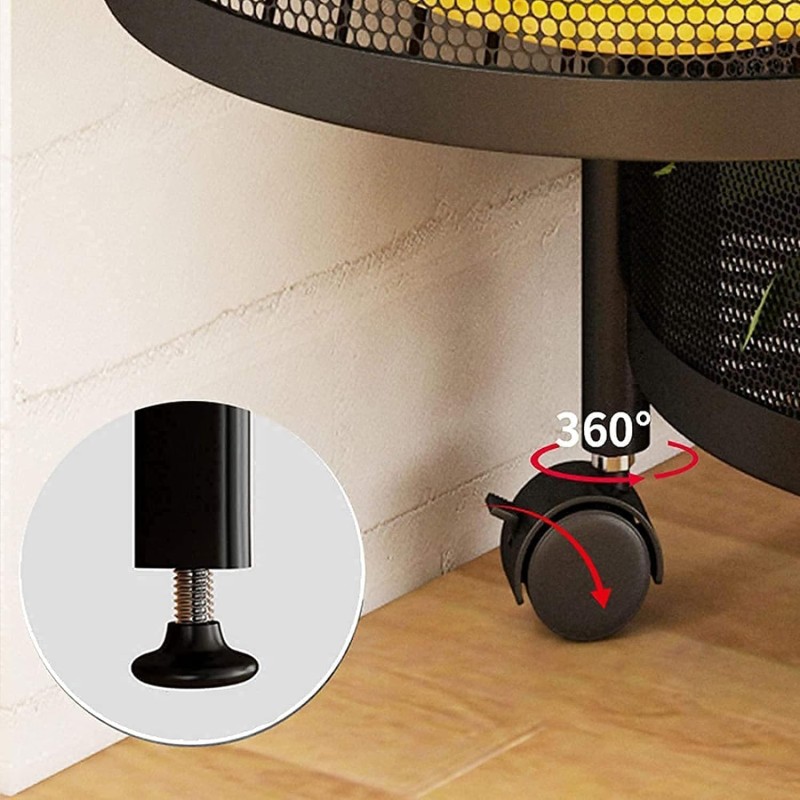 Cestino contenitore 3 piani rotazione 360°