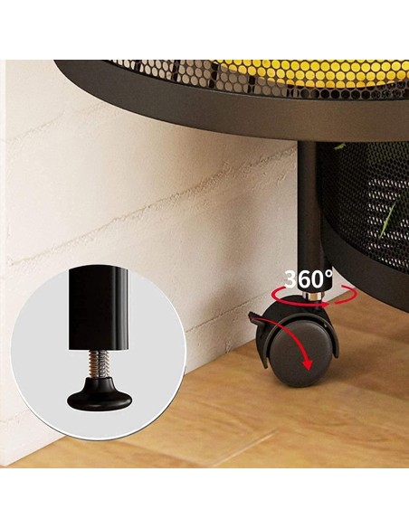 Cestino contenitore 3 piani rotazione 360°