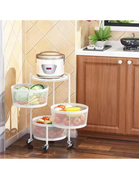 Cestino contenitore 3 piani rotazione 360°