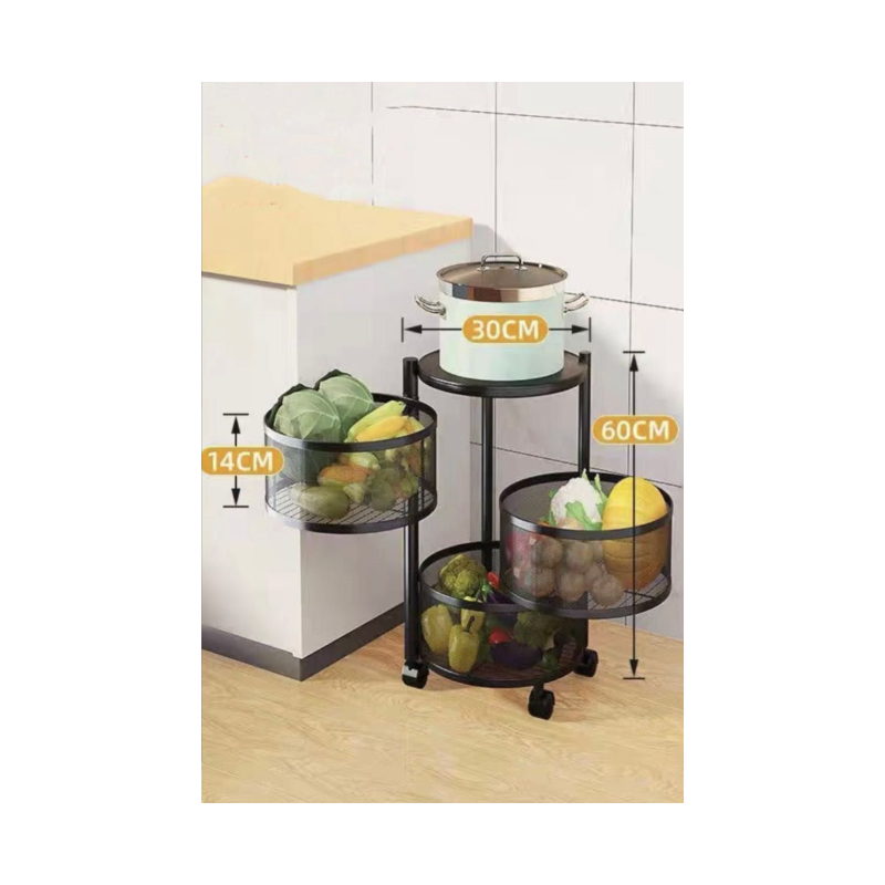 Cestino contenitore 3 piani rotazione 360°