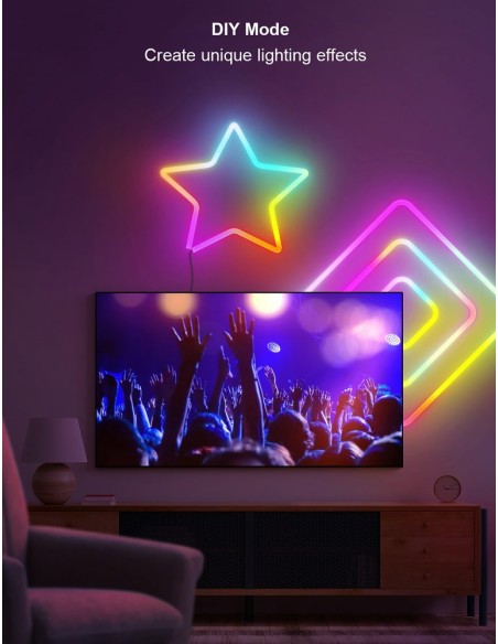 Striscia al neon intelligente wifi rgb 5m