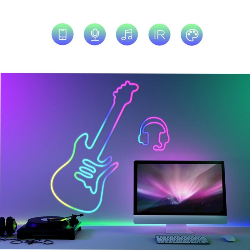 Striscia al neon intelligente wifi rgb 5m