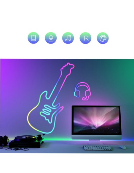 Striscia al neon intelligente wifi rgb 5m